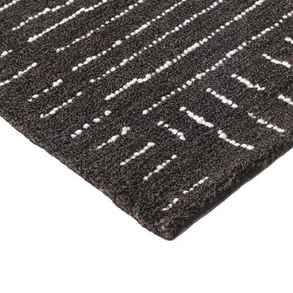 Obeetee Nomad Wool Area Rug Collection, Nina Charcoal