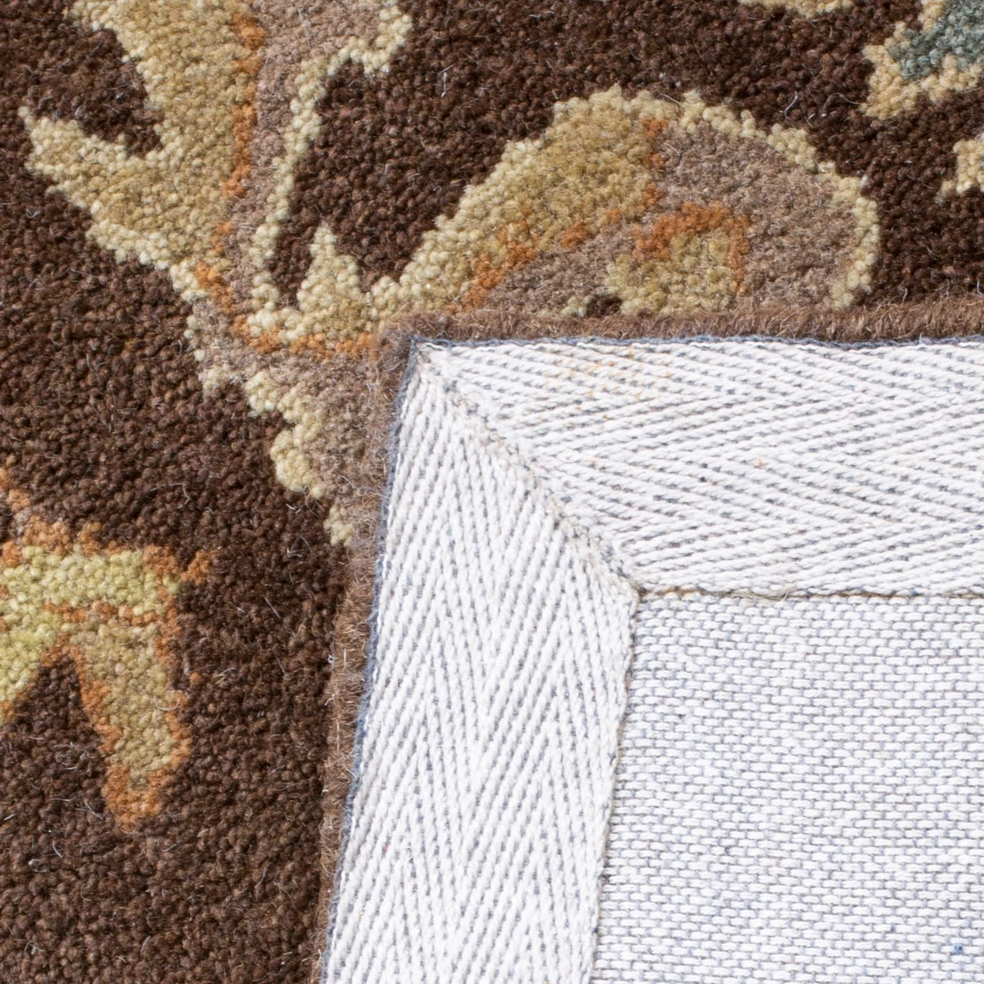 SAFAVIEH Bergama Bradford Oriental Wool Area Rug, Taupe/Ivory, 8' x 10'