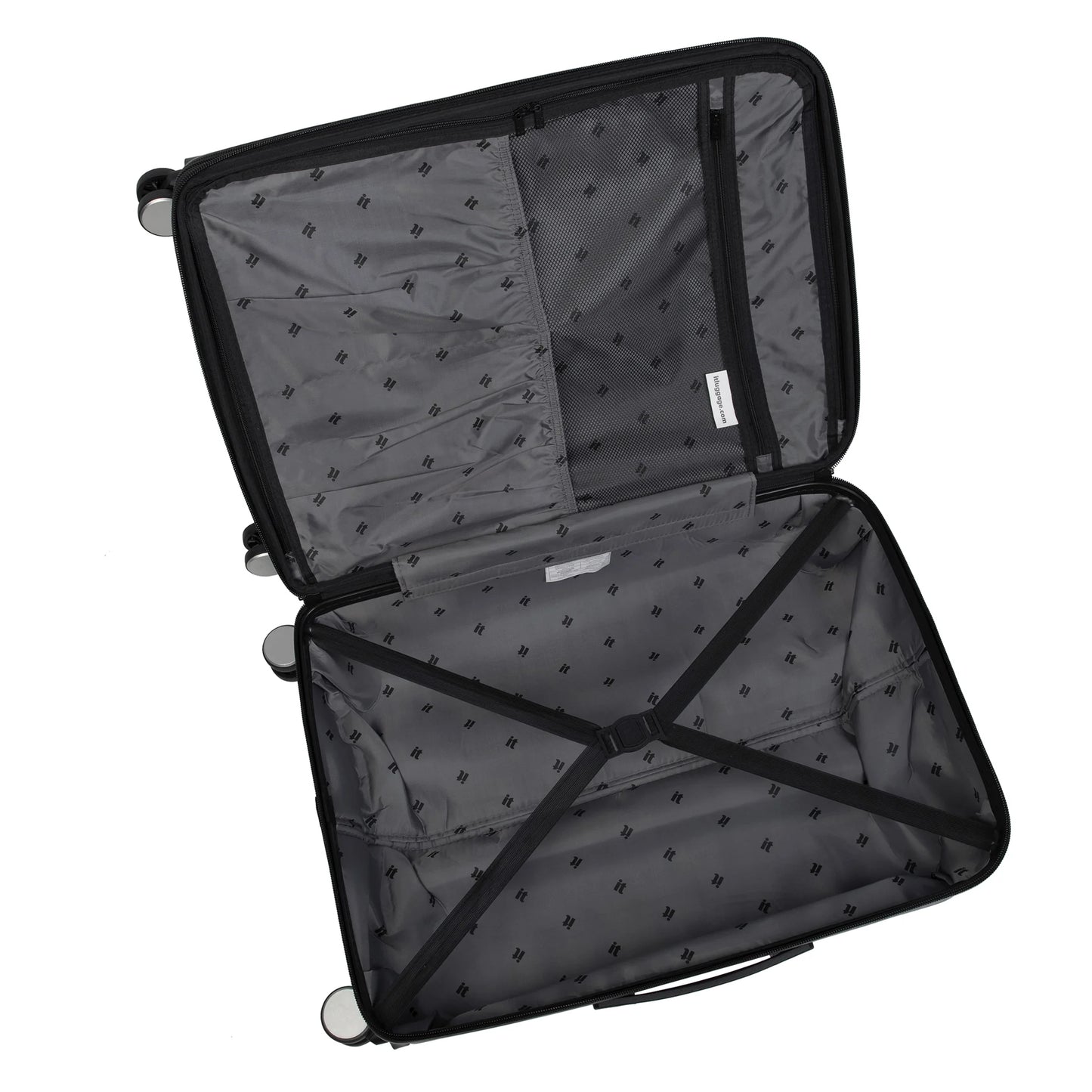 it luggage Legion 28" Hardside Checked 8 Wheel Expandable Spinner Luggage, No TSA Lock, Asphalt Black