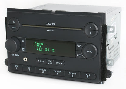 Restored Ford 2006 Fusion Milan AM FM 6 Disc CD Radio w Aux Input 6E5T-18C815-AH No Clock (Refurbished)
