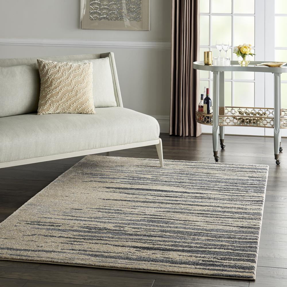 Nourison Moroccan Celebration Abstract Modern Area Rug 2'2" x 7'6" Runner Abstract 8' Runner Blue