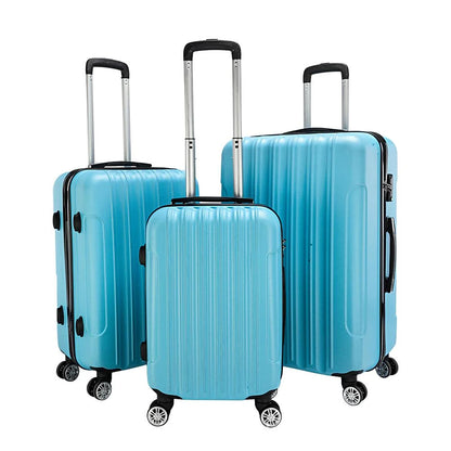Ktaxon Lot 3 Travel Luggage Set Bag ABS Trolley Hard Shell Spinner Suitcase w/TSA Lock