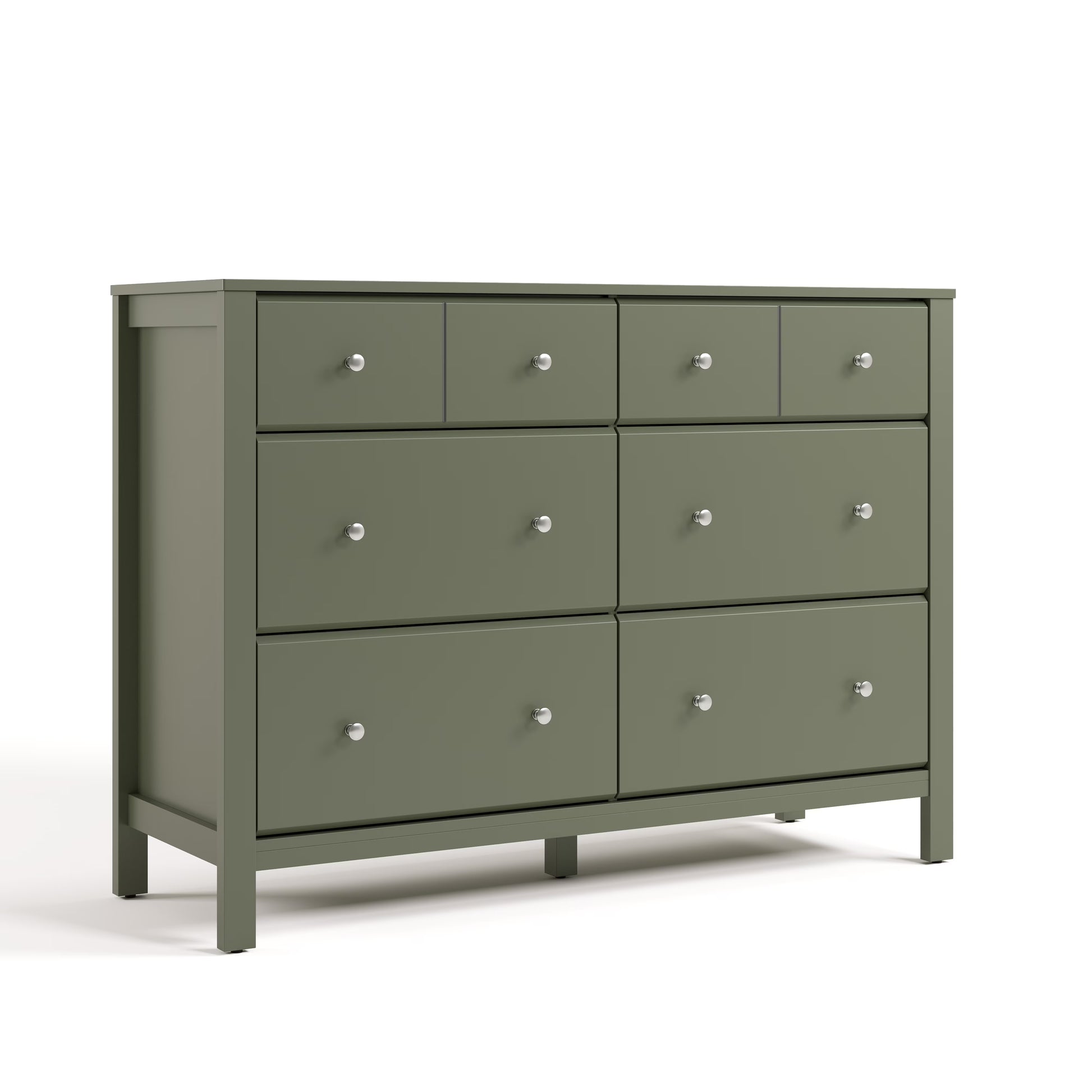 Storkcraft Horizon 6 Drawer Nursery Double Dresser, Driftwood