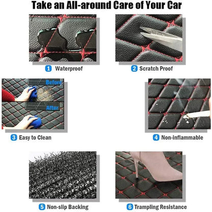 QUUFAA Car Floor Mats Custom For Tesla Model 3 2019-2024 Floor Liner Floor Mats car carpets Auto Mats Car rugs