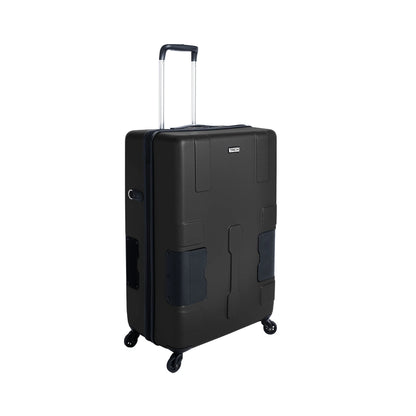 TACH V3 Lightweight 3pc Hardside Luggage Suitcase Set w/Charge Ports, Black