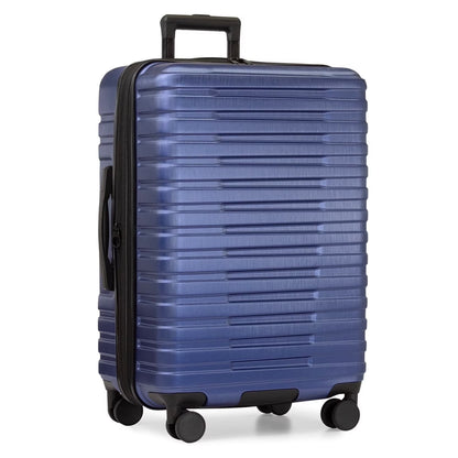 U.S. Traveler Boren Hardside Rugged Spinner Luggage, Rose Pink, 26" Checked Medium
