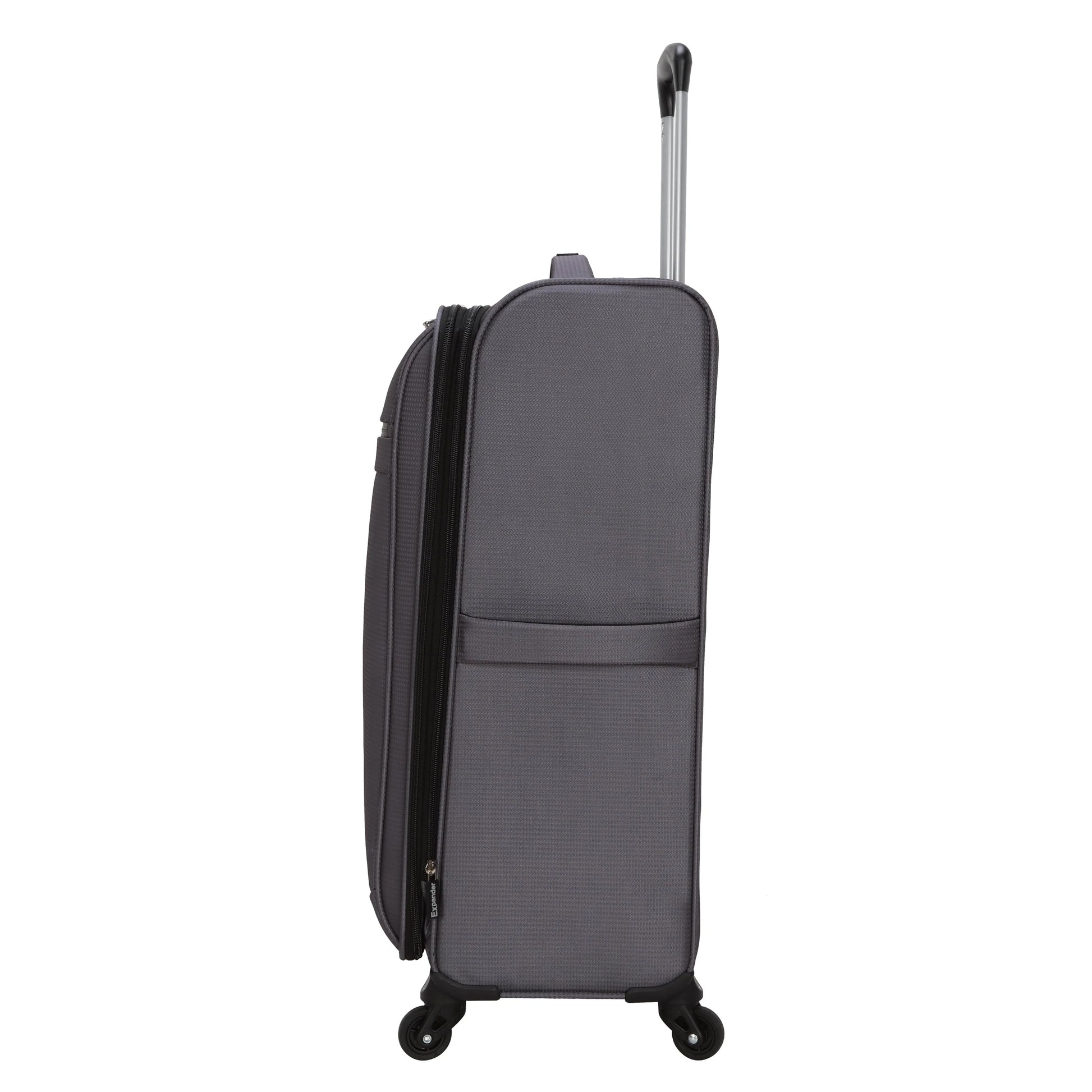 Protege 26-inch Gravity Free Softside Upright Checked Travel Luggage, Grey, Adult