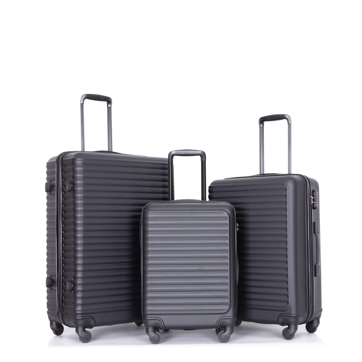 3 Pieces Luggage Sets, Expandable ABS Hardshell Clearance Luggage, Hardside Lightweight Durable Suitcase Sets with Two Hooks, Spinner Wheels and TSA Lock, 20in/24in/28in Travel Suitcase, Turquoise