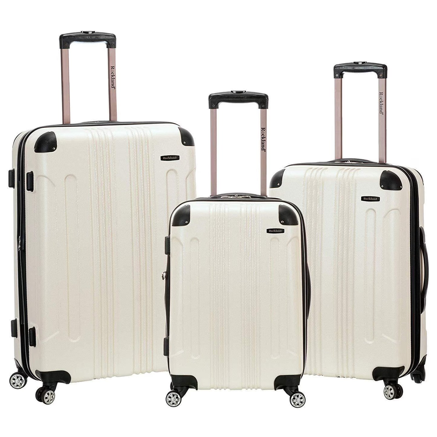 Rockland Luggage Sonic 3 Piece Hardside Spinner Luggage Set, F190