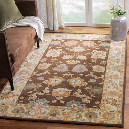 SAFAVIEH Bergama Bradford Oriental Wool Area Rug, Taupe/Ivory, 8' x 10'