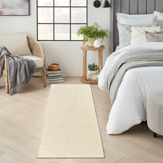 Nourison Briar Area Rug, Privet, 2’ x 7’