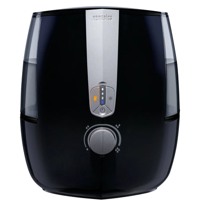 Homedics TotalComfort Plus Ultrasonic Air Humidifier, 5.3L Water Tank with Warm and Cool Mist for Home, Office, Nursery, Dorm, Night-Light with Auto Shutoff