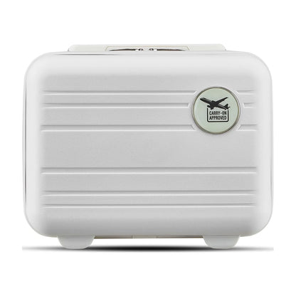 4 Piece Luggage Set, Expandable Lightweight Suitcase Set, PP Materials Travel Luggage with TSA Lock Spinner Wheels, White (14/20/24/28)