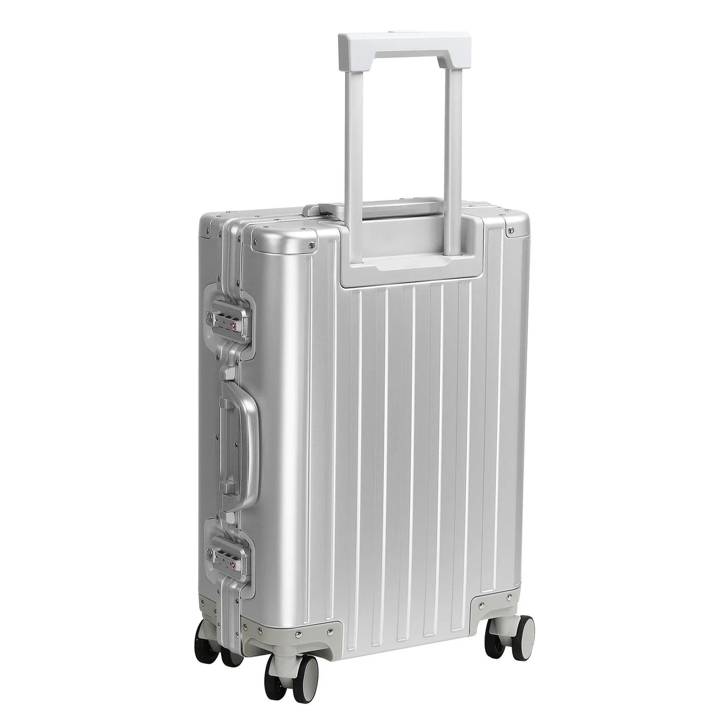 Sindermore 20 inch Aluninum Luggage Carry on Hardside Luggage with TSA Locks Spinner Wheels Zipperless