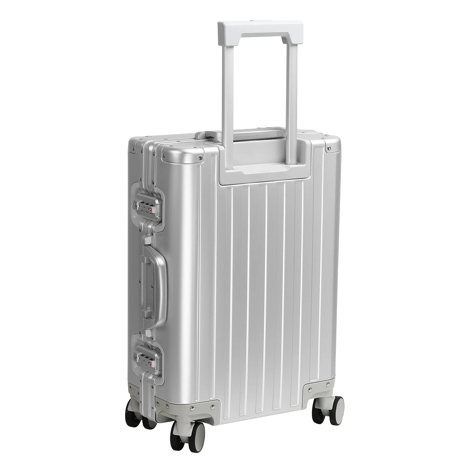 Sindermore 20 inch Aluninum Luggage Carry on Hardside Luggage with TSA Locks Spinner Wheels Zipperless
