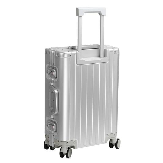 Sindermore 20 inch Aluninum Luggage Carry on Hardside Luggage with TSA Locks Spinner Wheels Zipperless