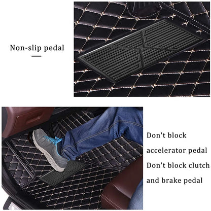 QUUFAA Car Floor Mats Custom For Tesla Model 3 2019-2024 Floor Liner Floor Mats car carpets Auto Mats Car rugs