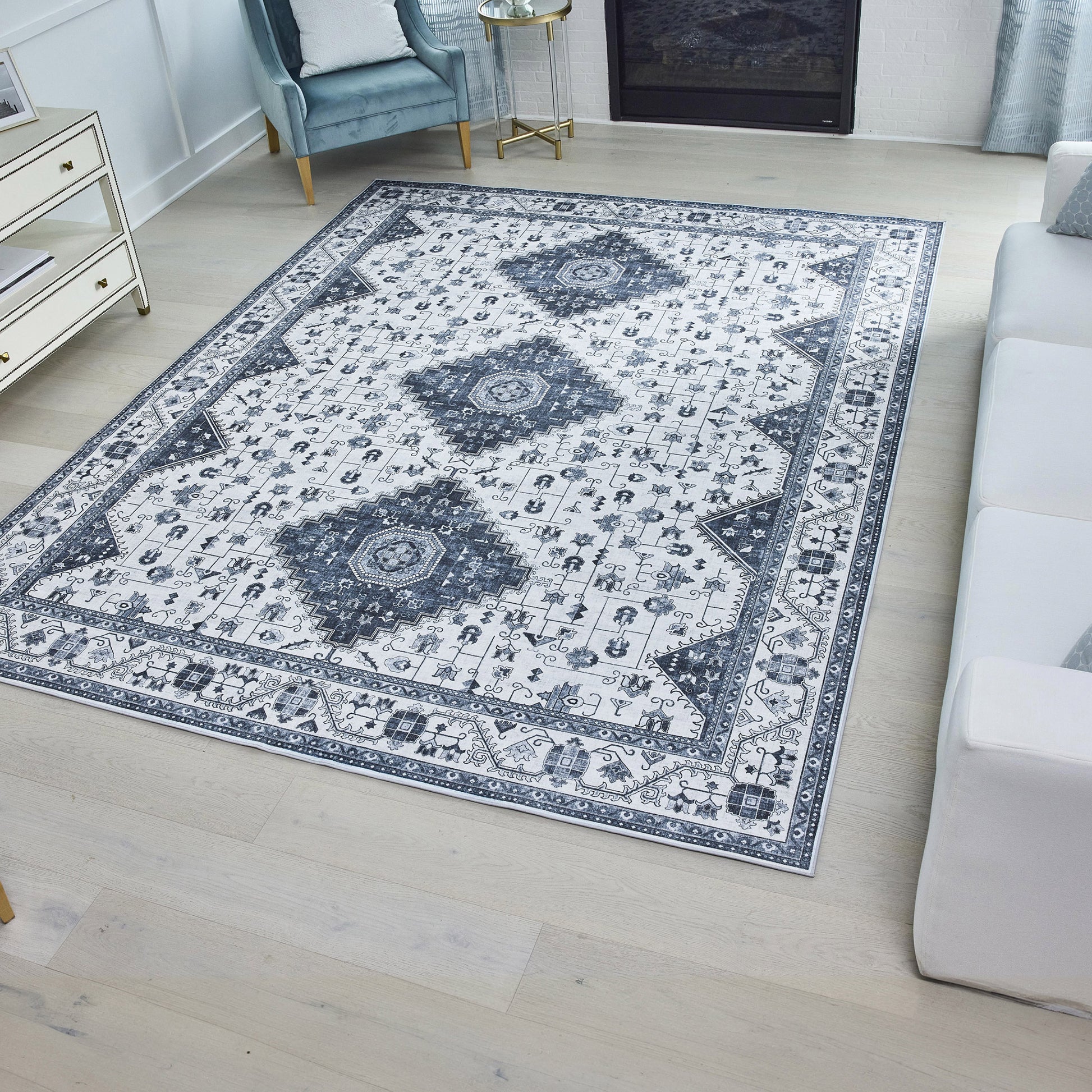 Wyatt & Ash Washable Indoor Area Rug, Cyrus 7'10' x 10'