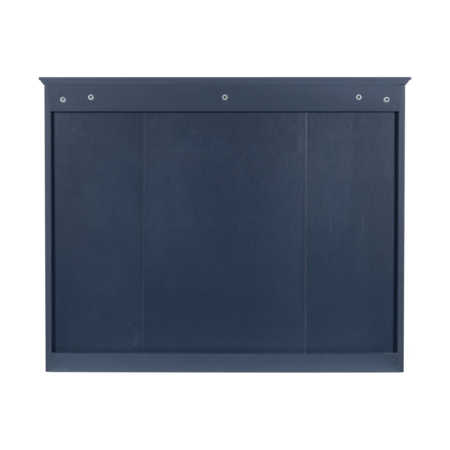 Euroco Wall Mounted Bathroom Mirror Cabinet Triple Door Vanity Storage with Concealed Shelves, Modern Design, Durable Construction, Easy Assembly