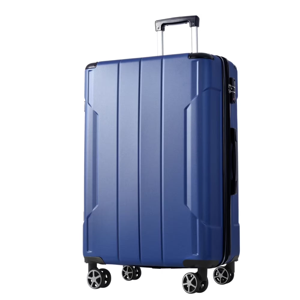 Hardshell Luggage, Lightweight Durable ABS Suitcases with Double Wheels, Expandable 28-inch Checked Luggage 28" (Single Luggage)