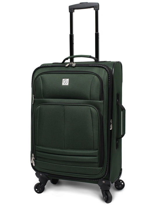 Protege 21" Carry-on Elliptic 4-Wheel Spinner Luggage, Green (Walmart Exclusive)