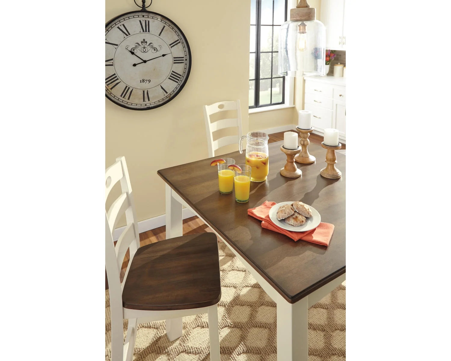 Signature Design by Ashley Traditional Augustina Wall Clock Antique Black