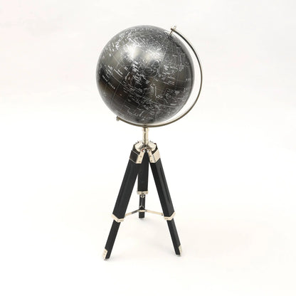 Tabletop Decorative Globe on Aluminum Tripod Stand-32"(H)