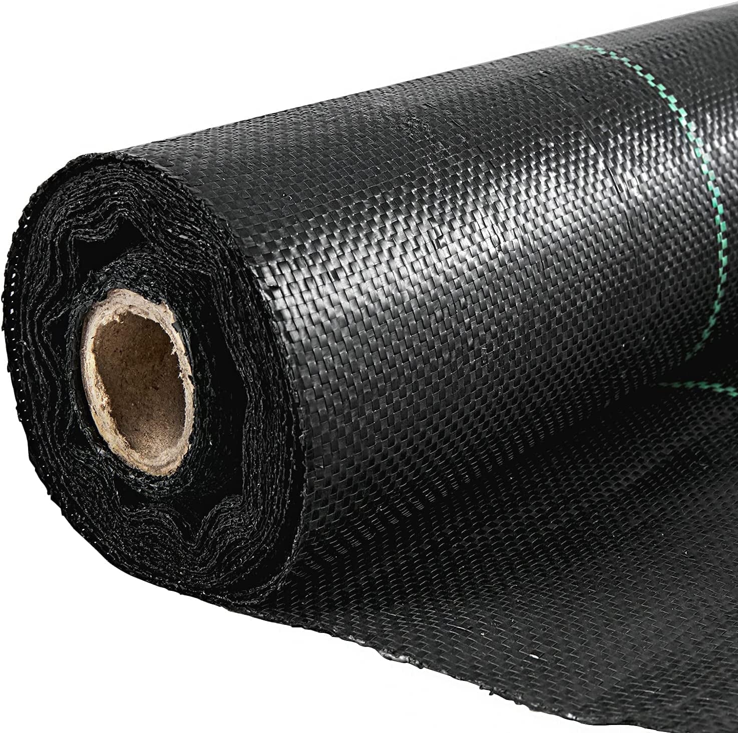 KFFKFF 6.5FTx300FT Superior Weed Barrier Cloth, Robust 3.2OZ, Interlaced Weed Prevention Material, Excellent Permeability Ideal for Flower Beds, Geotextile Cloth for Underlayment