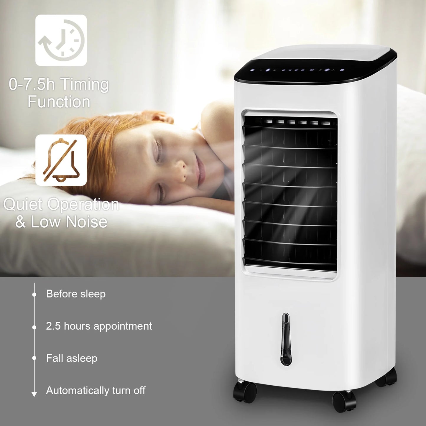 Gymax 3-in-1 Evaporative Air Cooler Fan w/Remote Control 7.5h Timer Home Office