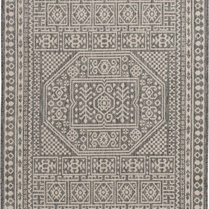 Mainstays 8' 5" x 13' Grey Medallion Outdoor Area Rug