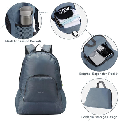 EUROCO 5 Piece Luggage Sets,ABS Hardside Carry On Suitcase with TSA Lock, Side hooks,4 360° Spinner Wheels,Expandable Duffel Bag & Foldable Backpack,20"/24"/28",Grey