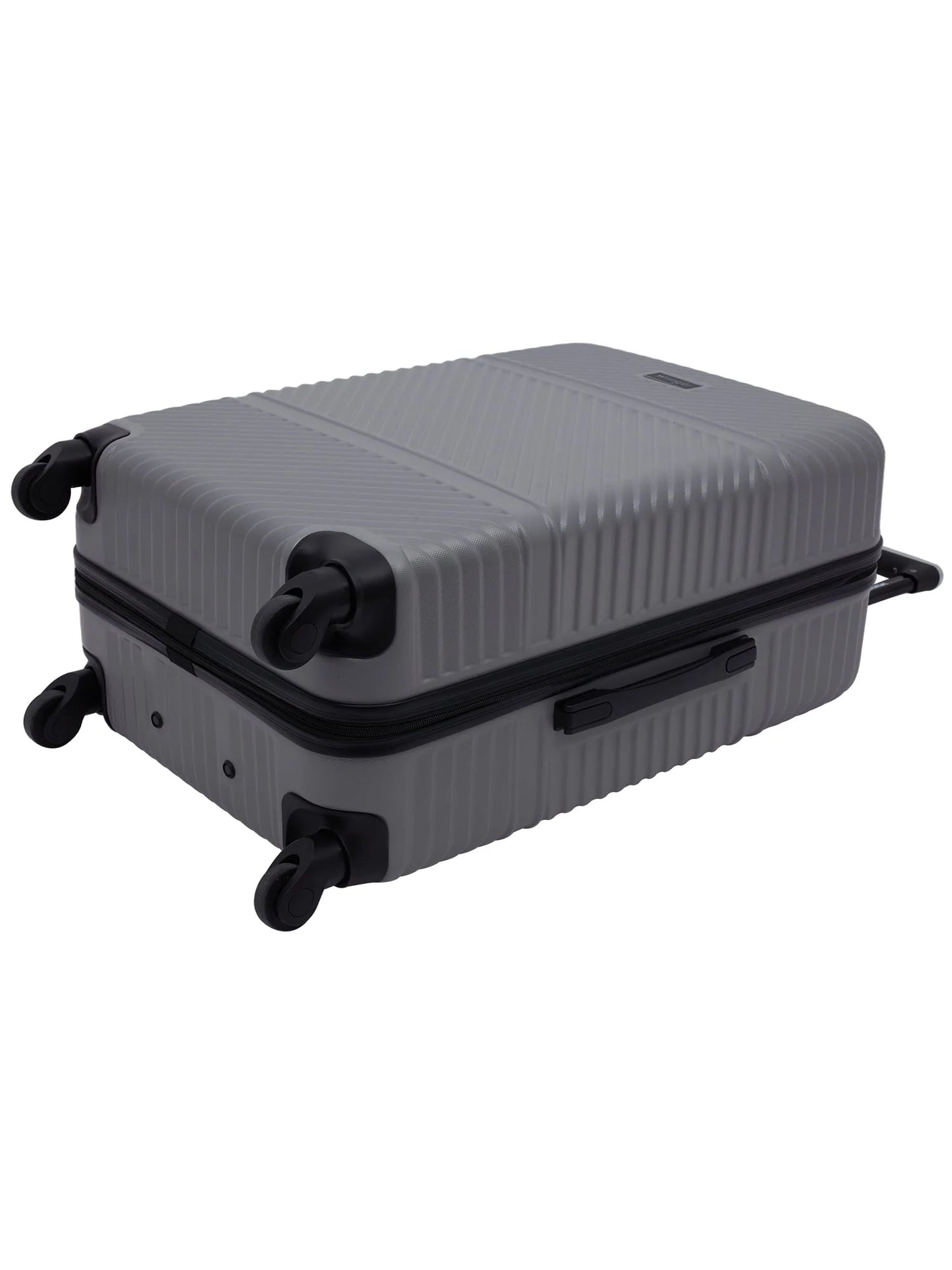 Wrangler 4 pc. ABS Spinner Luggage Set with 20" & 25" Suitcases and Packing Cubes, Sharkskin