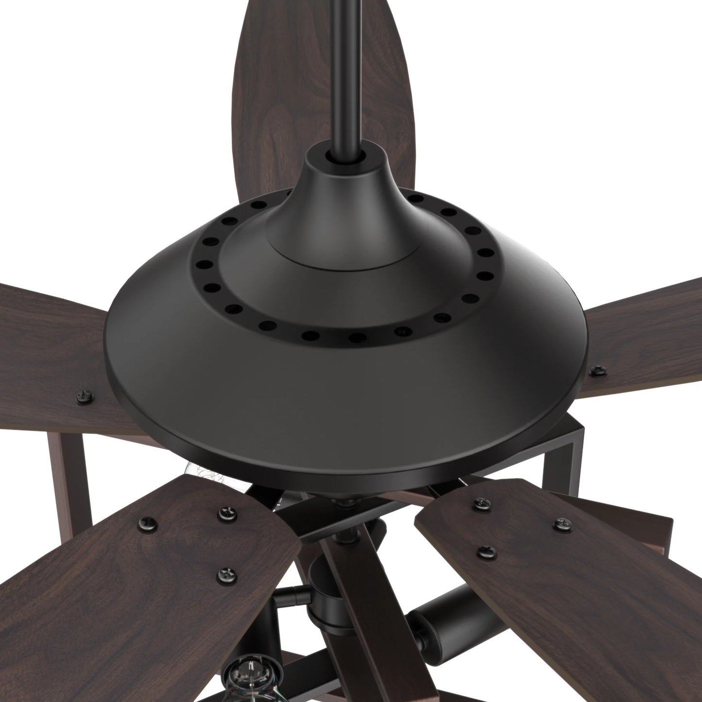 Smaair 52" 5 Blade Indoor Wood Ceiling Fan with Reversible Blade for Home Office