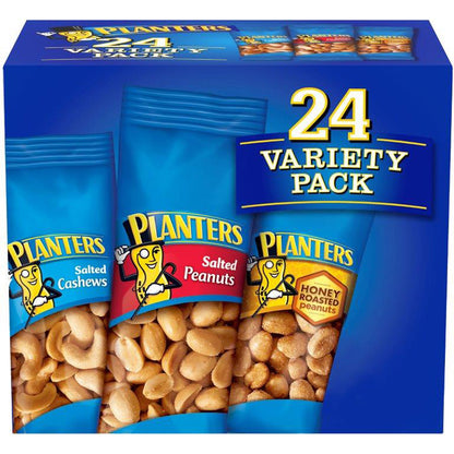 Planters, Cashew & Peanut, Variety Pack, 24-count