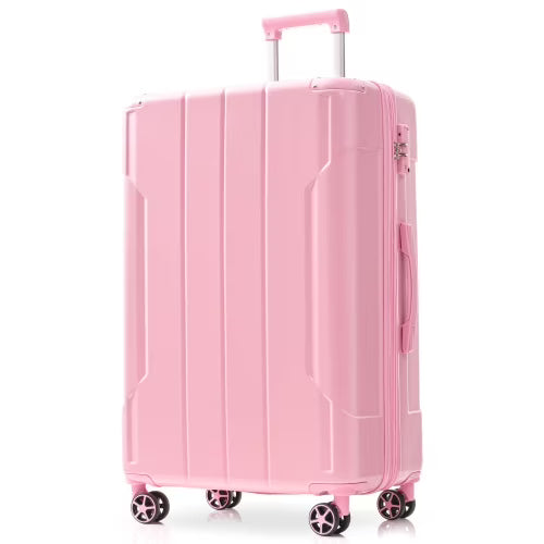 Hardshell Luggage, Lightweight Durable ABS Suitcases with Double Wheels, Expandable 28-inch Checked Luggage 28" (Single Luggage)