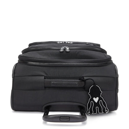 Kipling New Youri Spin Medium 4 Wheeled Rolling Luggage Black Noir