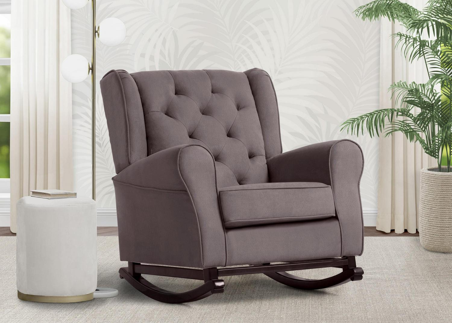 Delta Children Emma Nursery Rocking Chair. Graphite