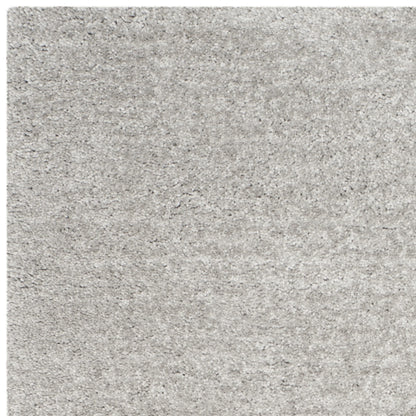 SAFAVIEH Ultimate Atanas Solid Plush Polyester Shag Area Rug, Silver, 4' x 6'
