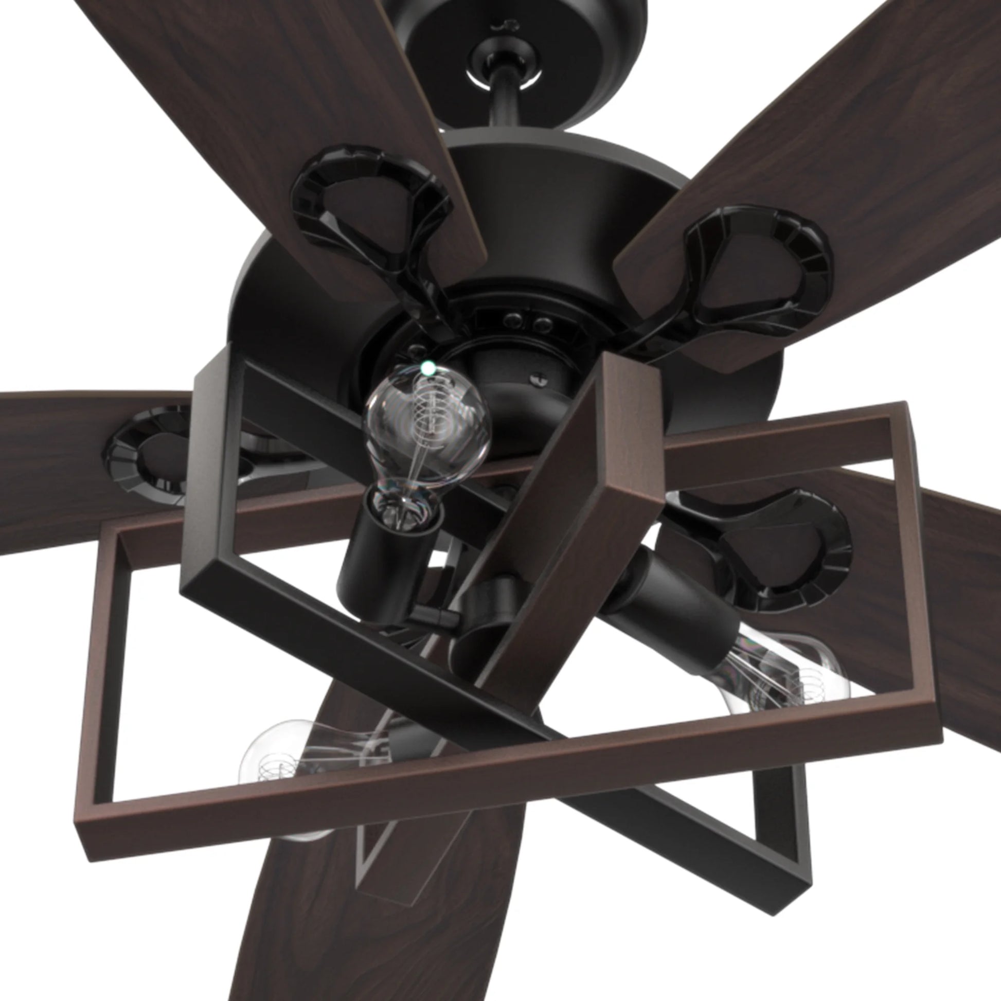 Smaair 52" 5 Blade Indoor Wood Ceiling Fan with Reversible Blade for Home Office