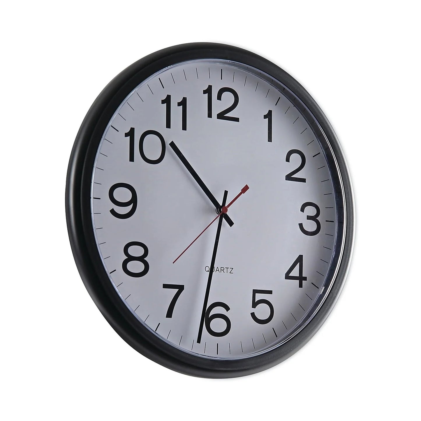 Universal Indoor/Outdoor Clock, 13 1/2", Black