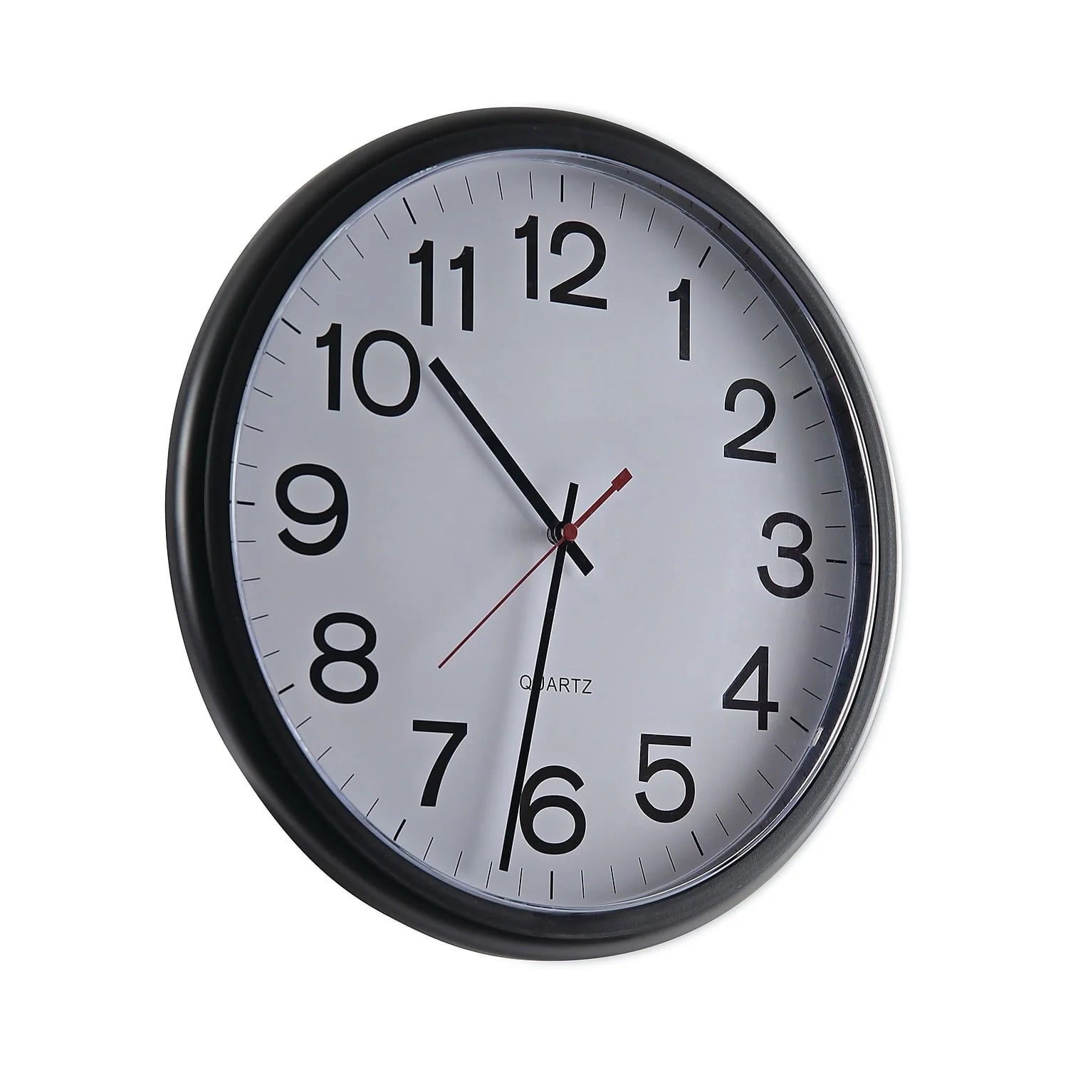 Universal Indoor/Outdoor Clock, 13 1/2", Black