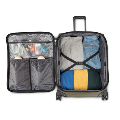 American Tourister Cargo Max 29" Softside Large Checked Spinner Luggage Single Piece - Olive