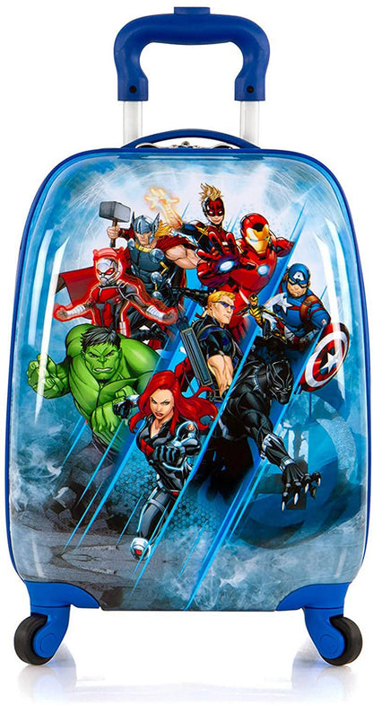 Marvel Avengers Hardside Spinner Rolling Luggage for Kids - 18 Inch[Blue]