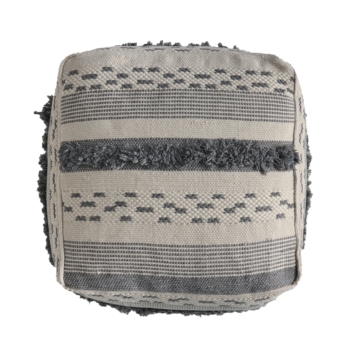 Laura Boho Cube Yarn Pouf