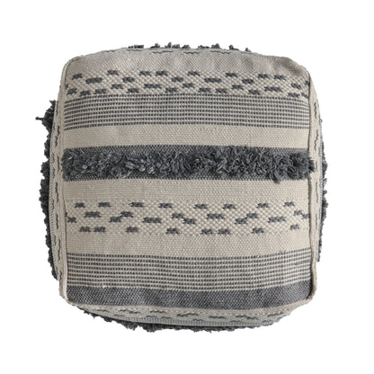 Laura Boho Cube Yarn Pouf