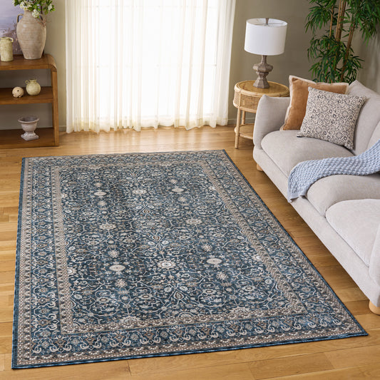 Safavieh Sutton Area Rug, Navy Beige, 6’ x 9’