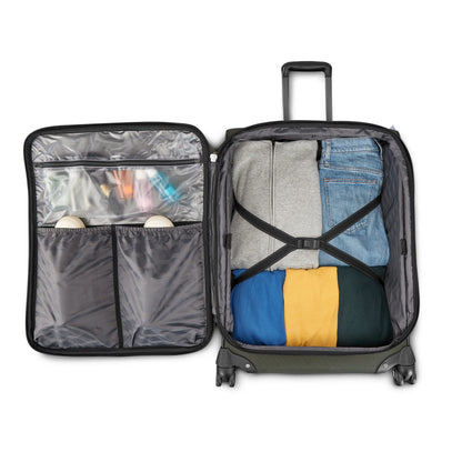 American Tourister Cargo Max 29" Softside Large Checked Spinner Luggage Single Piece - Olive