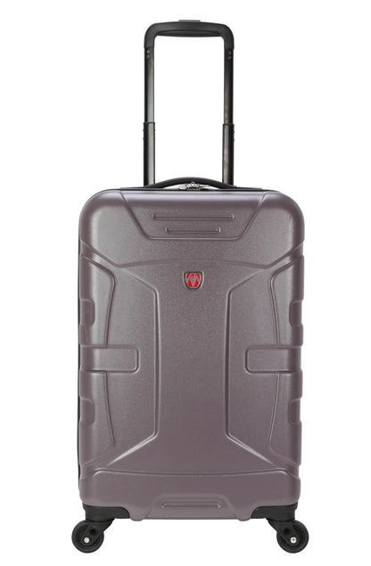 Moda ABS Hard Side 3 Piece Luggage Set, Includes 28-inch and 24-inch and 20-Carry-on Luggage, Purple