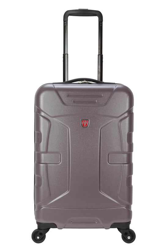 Moda ABS Hard Side 3 Piece Luggage Set, Includes 28-inch and 24-inch and 20-Carry-on Luggage, Purple