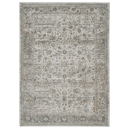 Divina Area Rug, Leona Gray, 5’3”x7’